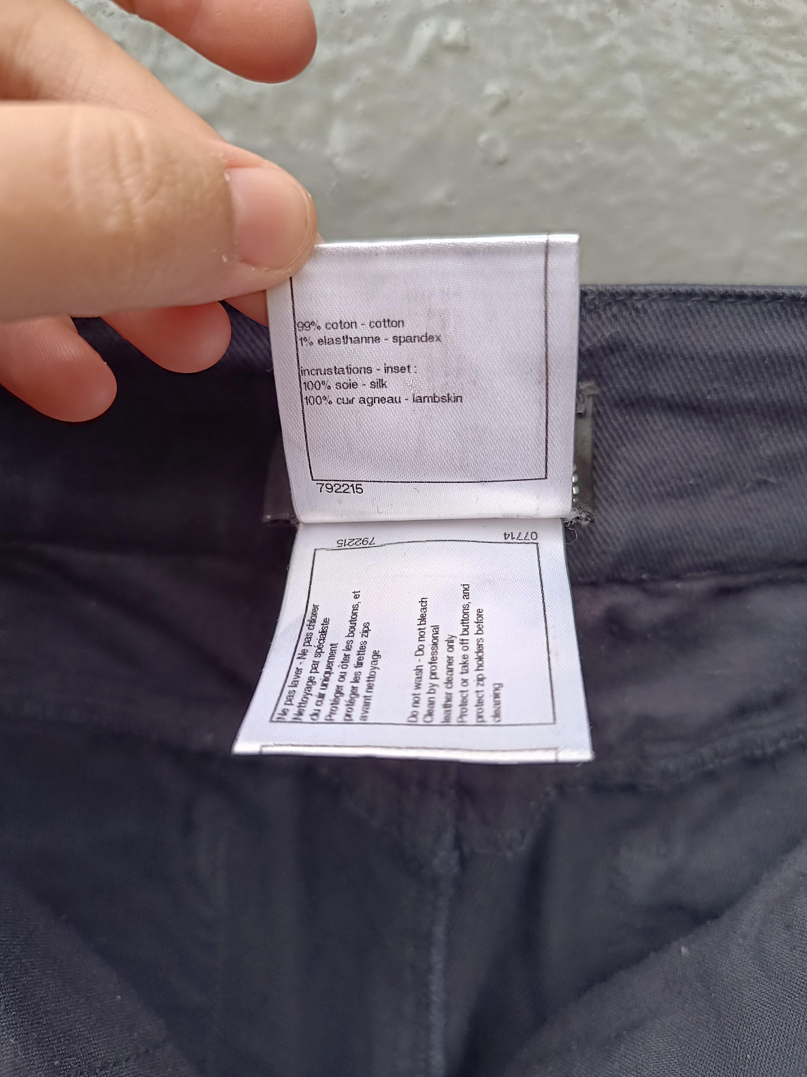 Chanel 2010 RTW Frühjahr/Sommer-Laufsteg-Hose schwarze Jeans 13