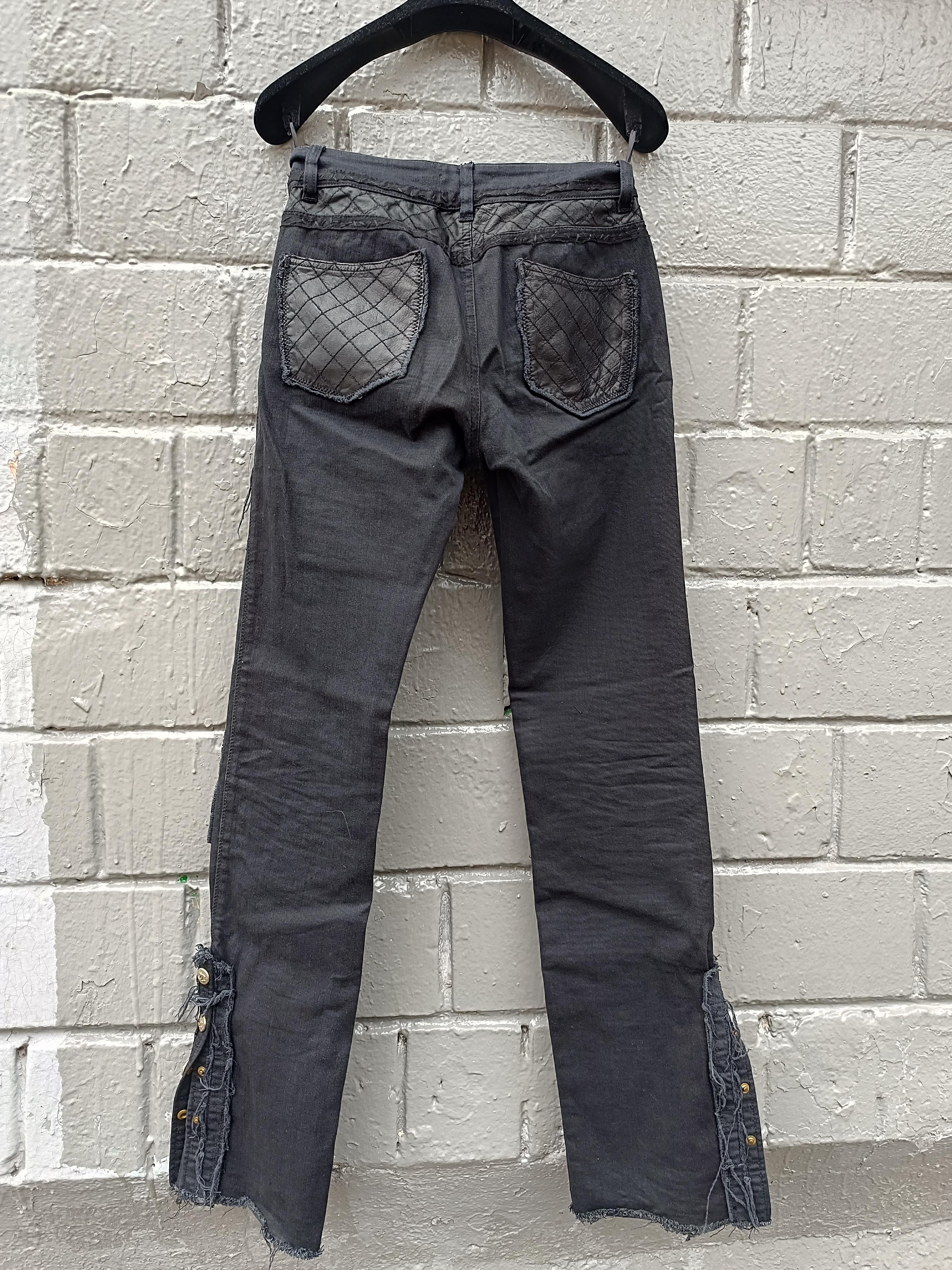 Chanel 2010 RTW Frühjahr/Sommer-Laufsteg-Hose schwarze Jeans 14