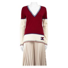 Chanel 2010 Sports CC Logo Cashmere Jumper Size S Chanel 2010 Sports CC Logo Cashmere Jumper Size S