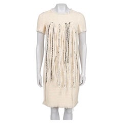Chanel 2010 White Wool Dress Sz.38