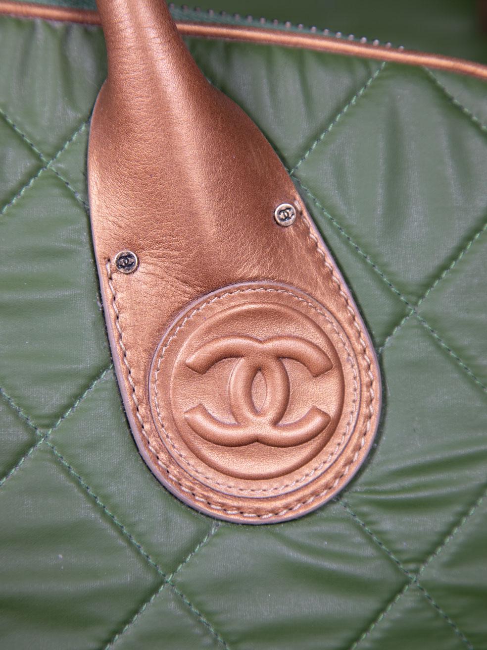 Chanel 2011-2012 Green Coco Cocoon Trolley Case 2
