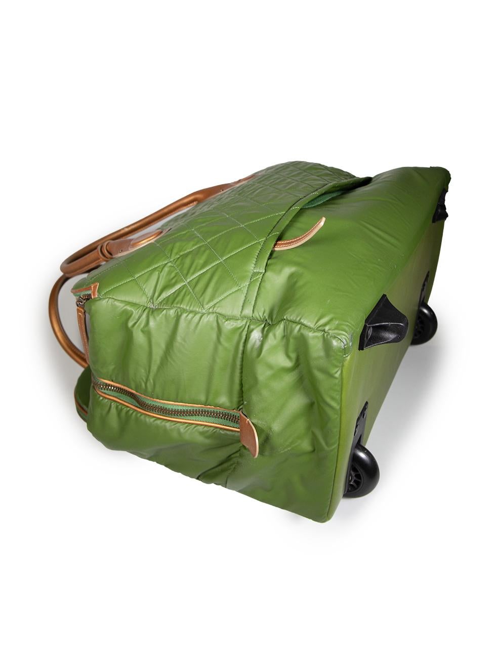 Chanel 2011-2012 Green Coco Cocoon Trolley Case 3