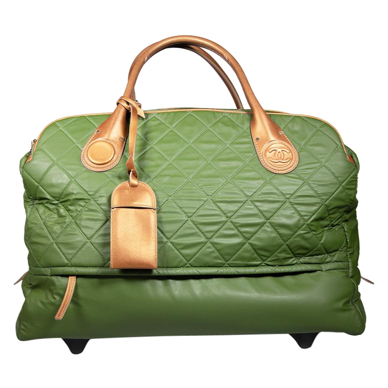 Chanel 2011-2012 Green Coco Cocoon Trolley Case