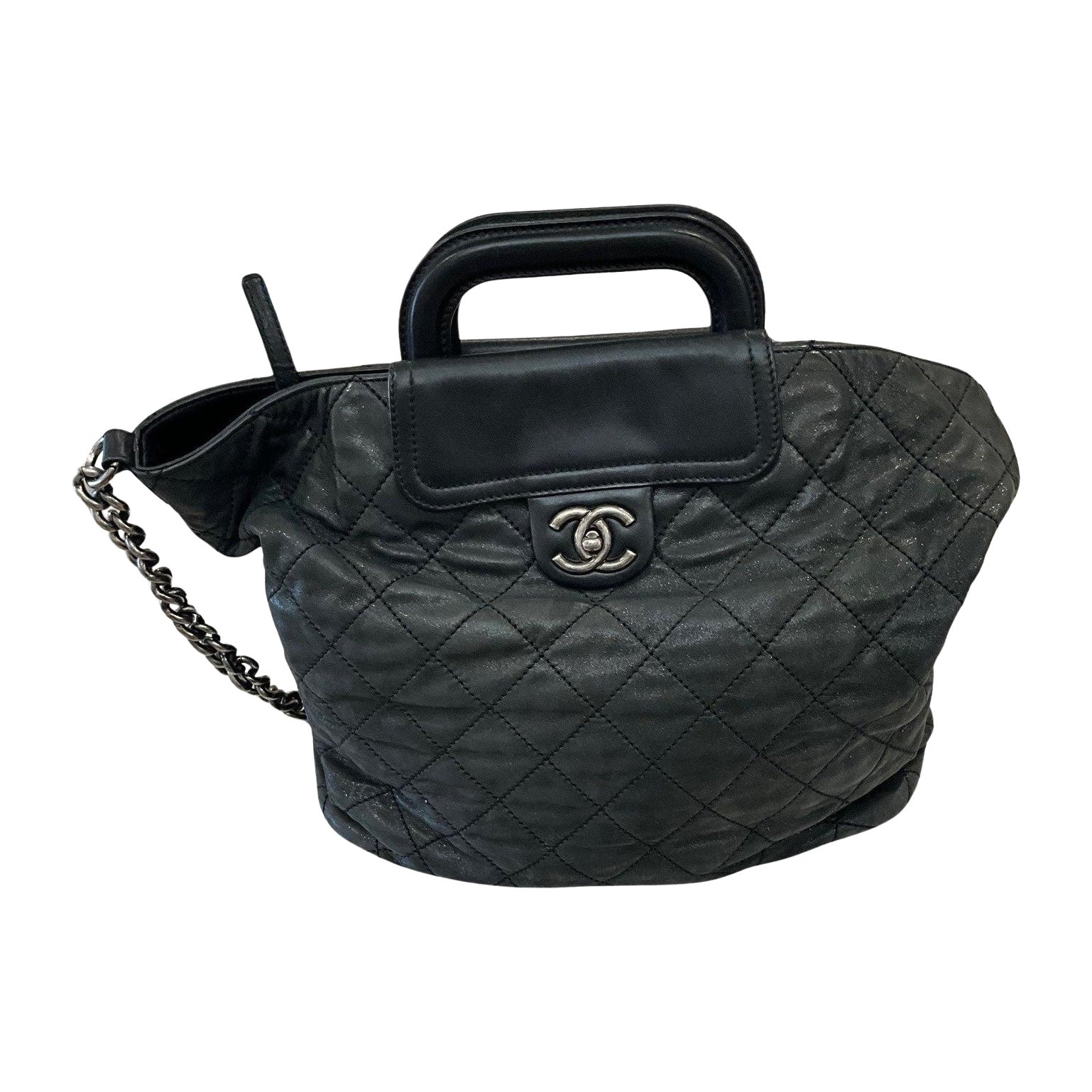 Chanel 2011 Black Quilted In the Mix Tote