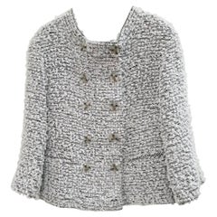 Chanel 2011 Double-Breasted Tweed Blazer Jacket