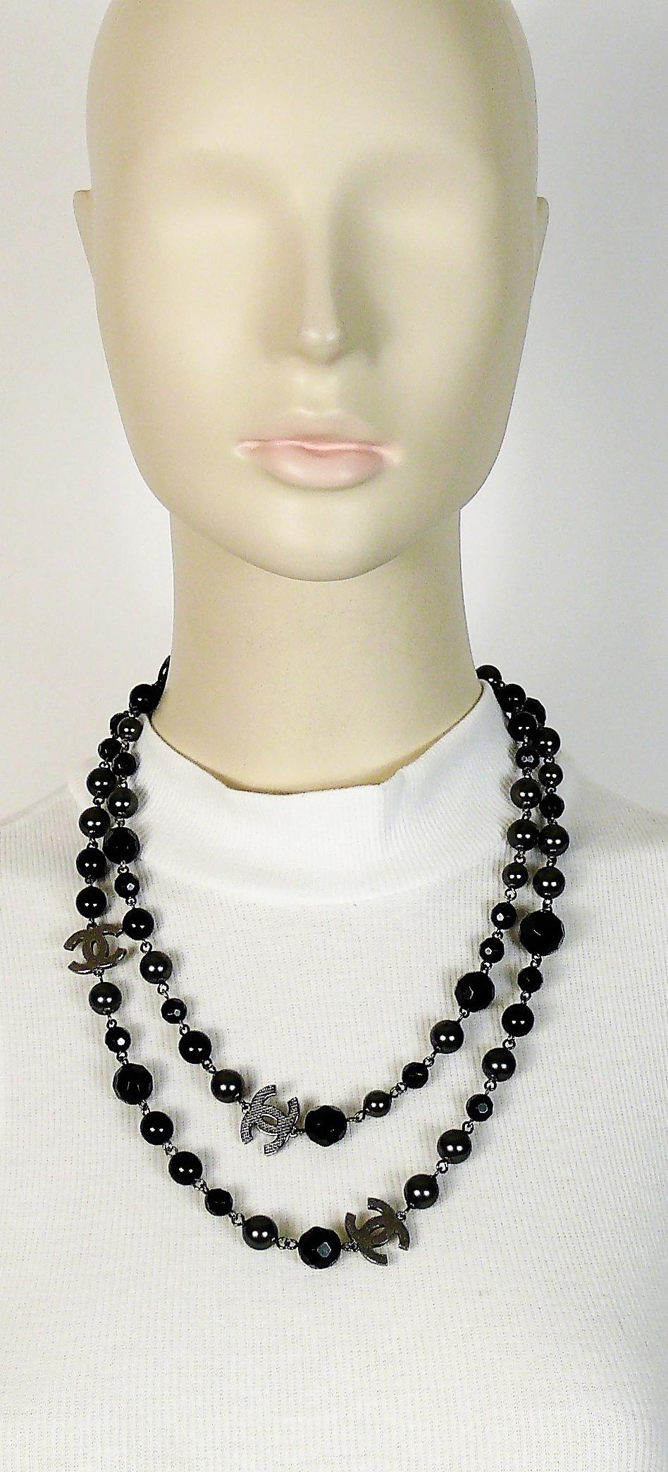 grey beads necklace