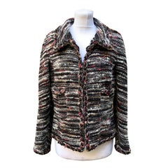 Chanel 2011 Multicolor Wool Jacket Cardigan Size 38 FR