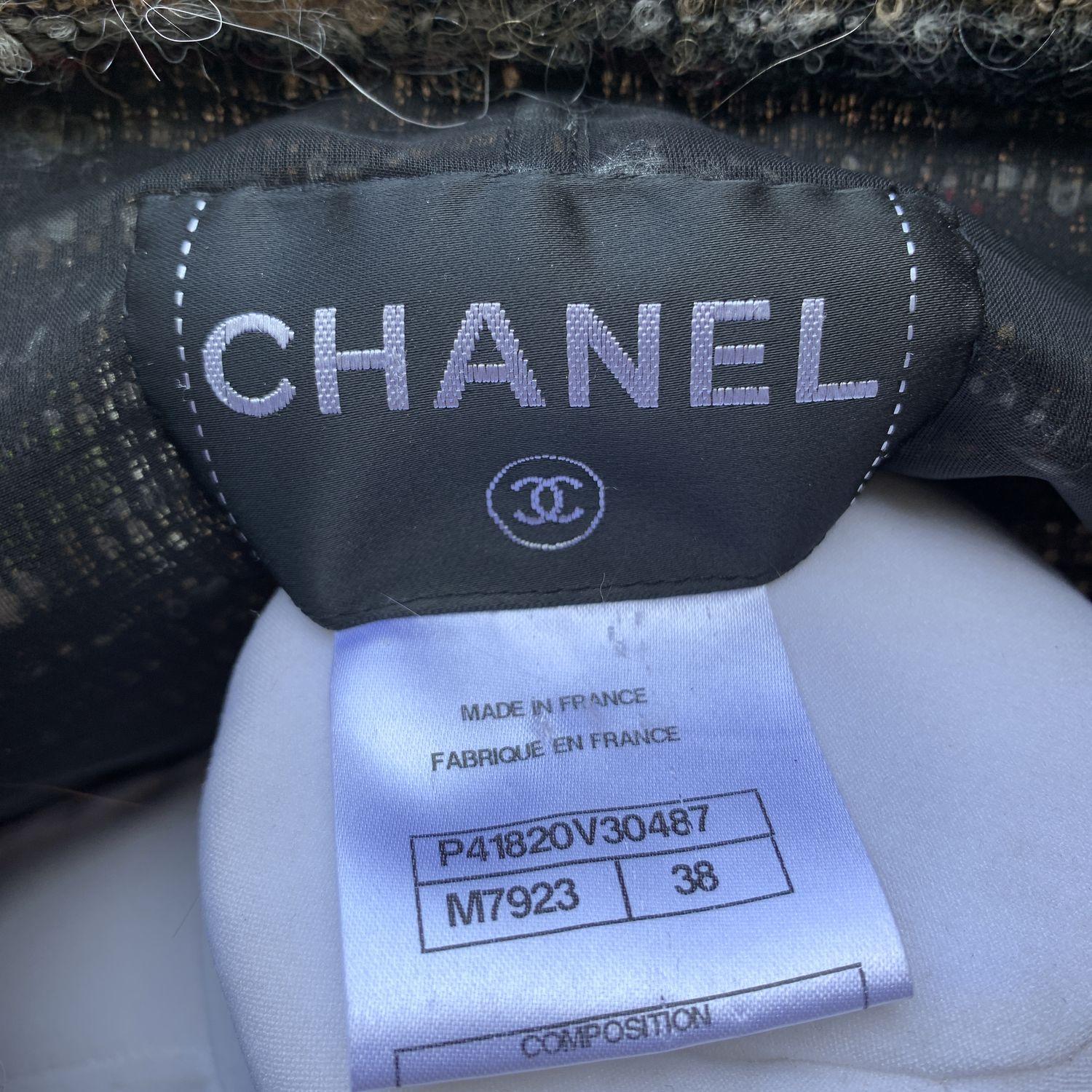 Chanel 2011 Mehrfarbige Wolljacke mit Strickjacke Größe 38 FR im Angebot 2