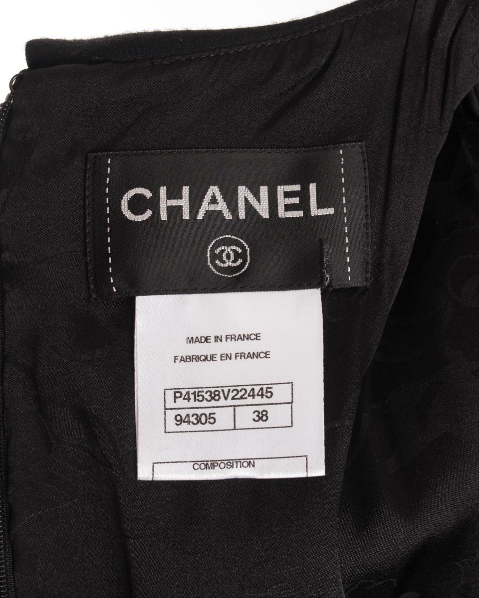Chanel 2011 Pre-Fall Byzantine Collection Black Jewel Button Dress - 38 / 6 For Sale 5