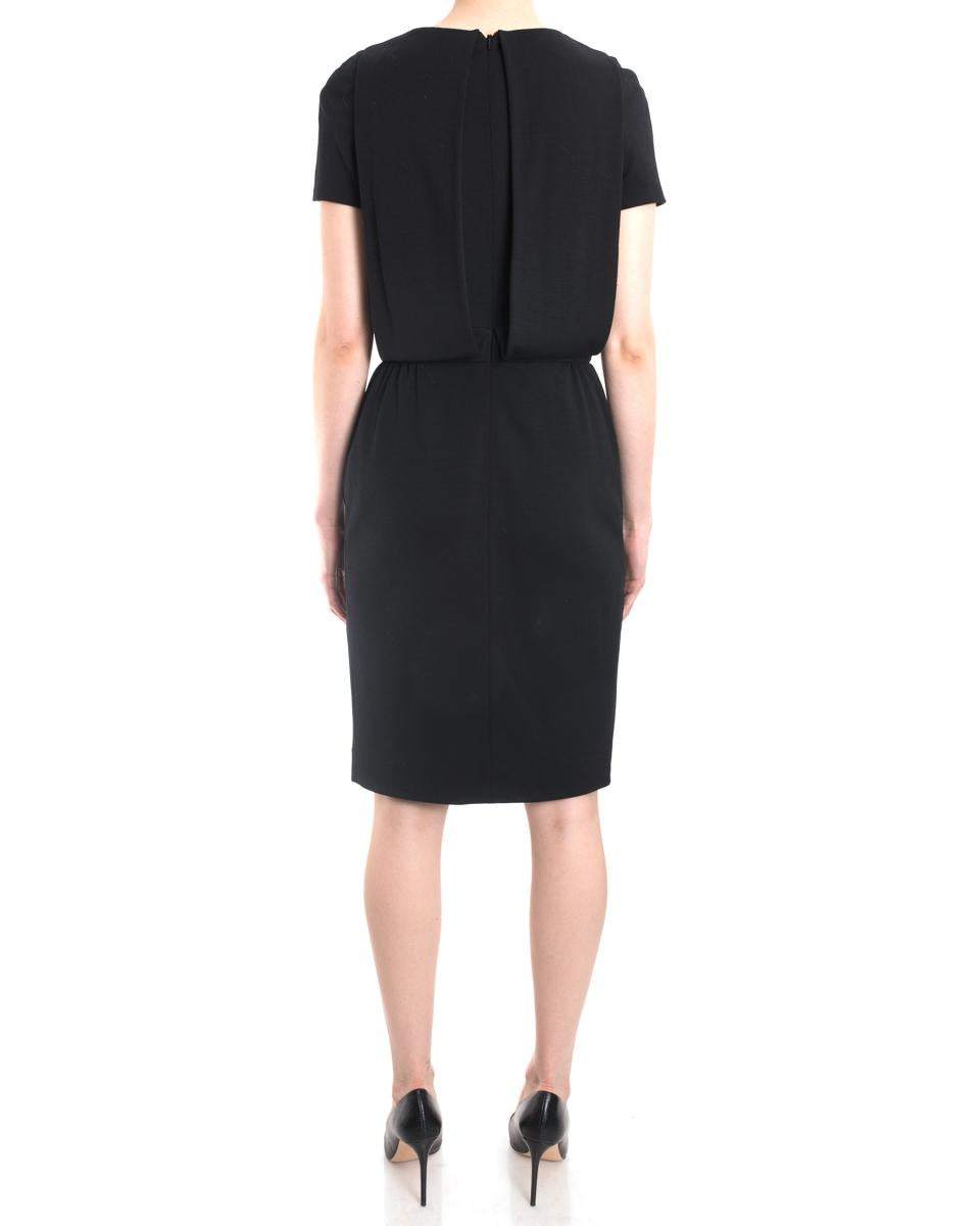 Women's Chanel 2011 Pre-Fall Byzantine Collection Black Jewel Button Dress - 38 / 6 For Sale