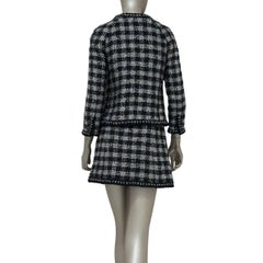 Chanel 2011 Runway Black & Silver Tweed Suit - Size 36