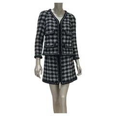 Chanel 2011 Runway Black & Silver Tweed Suit - Size 36