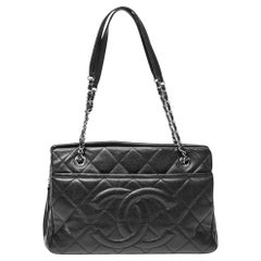 Chanel 2012 CC Tote nera per la spesa