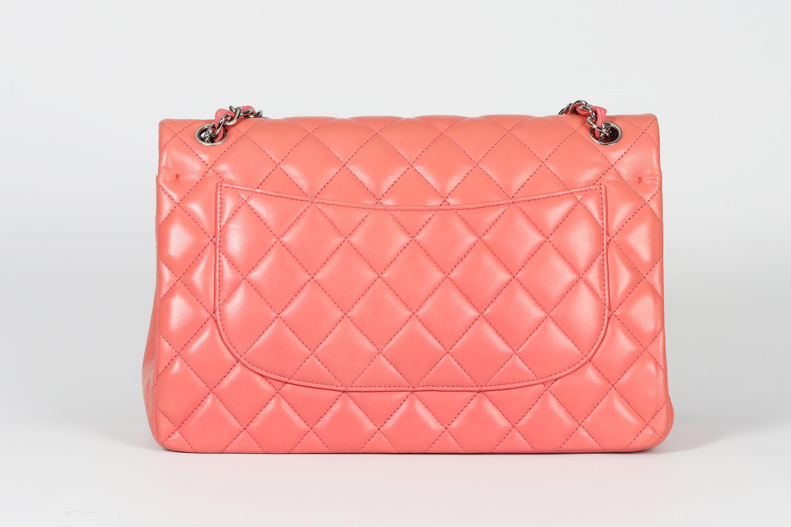 Women's Chanel 2012 Classic Jumbo Double Flap Quilted Leather Shoulder Bag For Sale