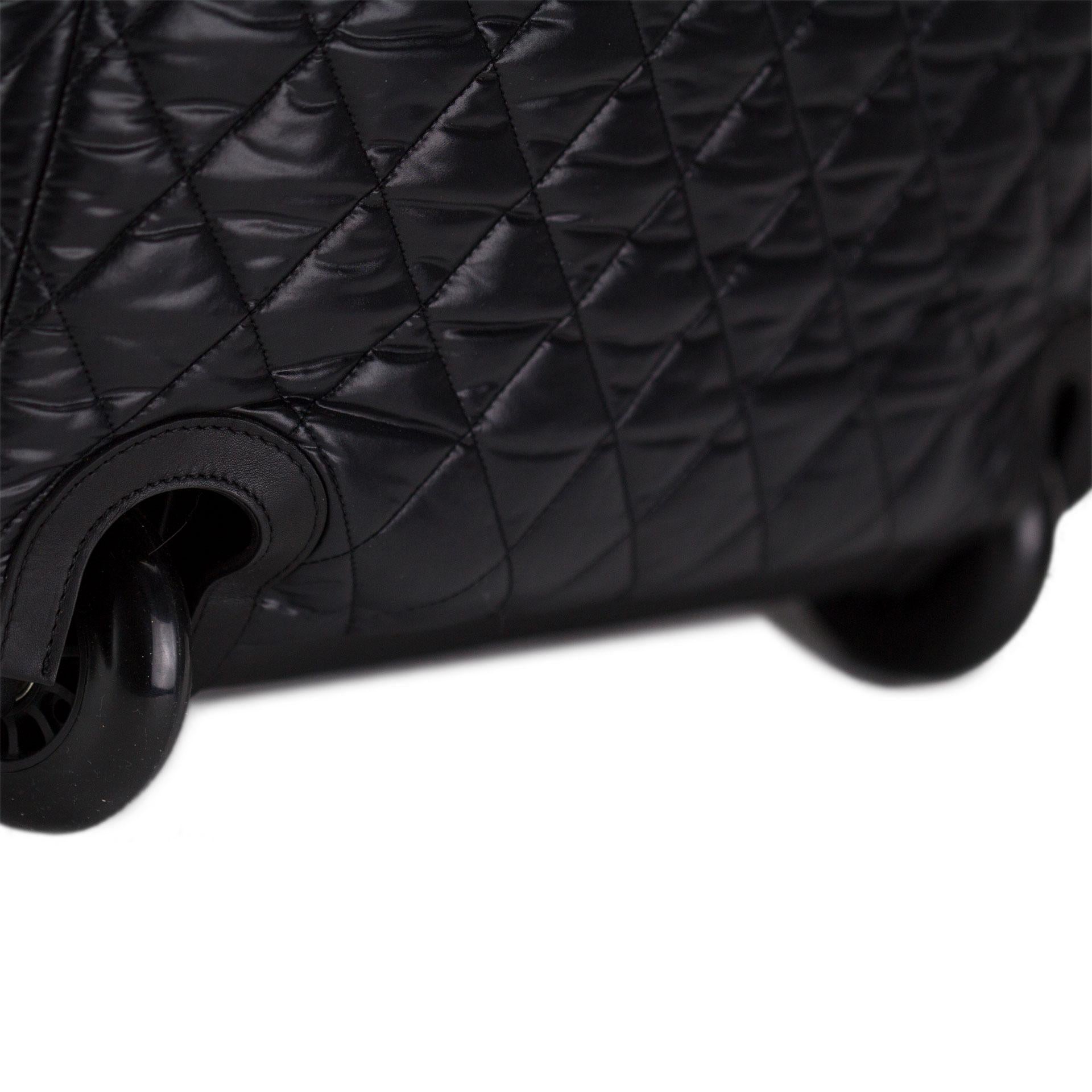 Chanel 2012 Coco Cocoon Quilted Case Carry On Trolley Travel Black Luggage Bag For Sale 5