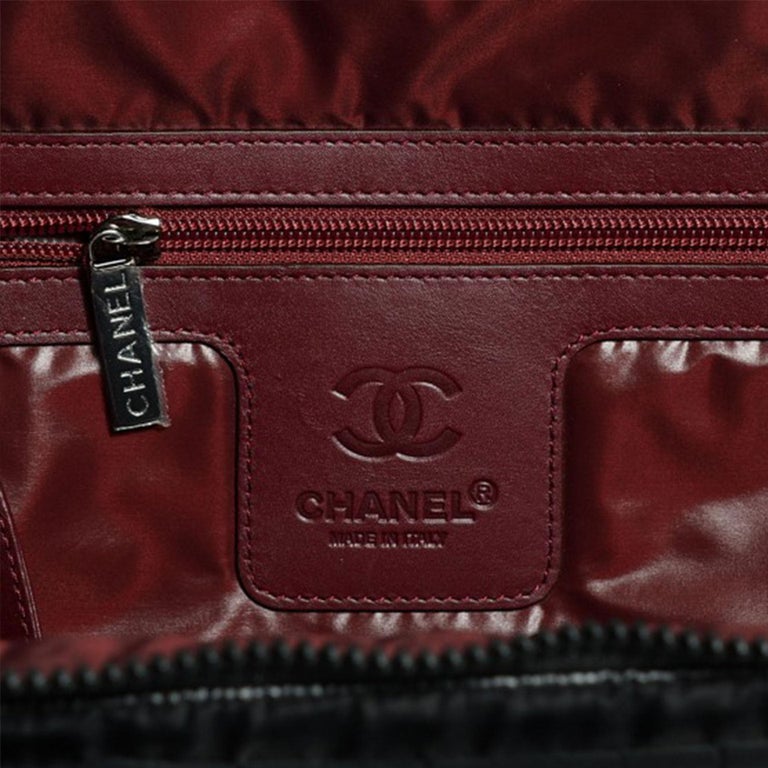 Chanel 2012 Coco Cocoon Quilted Case Trolley Black Luggage