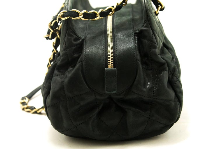 black sparkly chanel bag