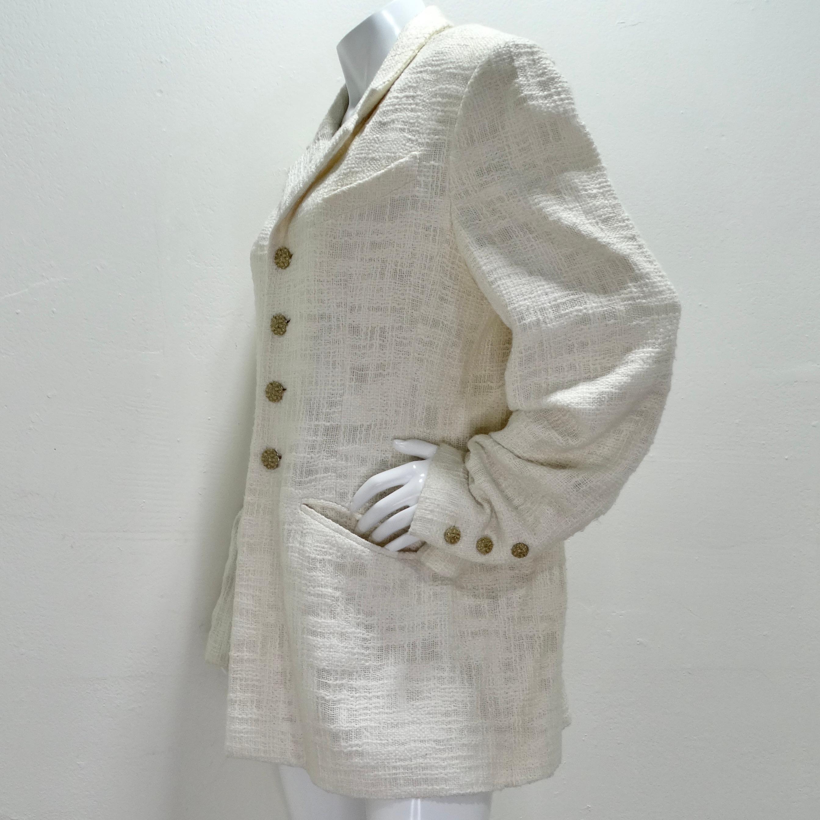 Chanel 2012 Gripoix Tweed Blazer For Sale 4