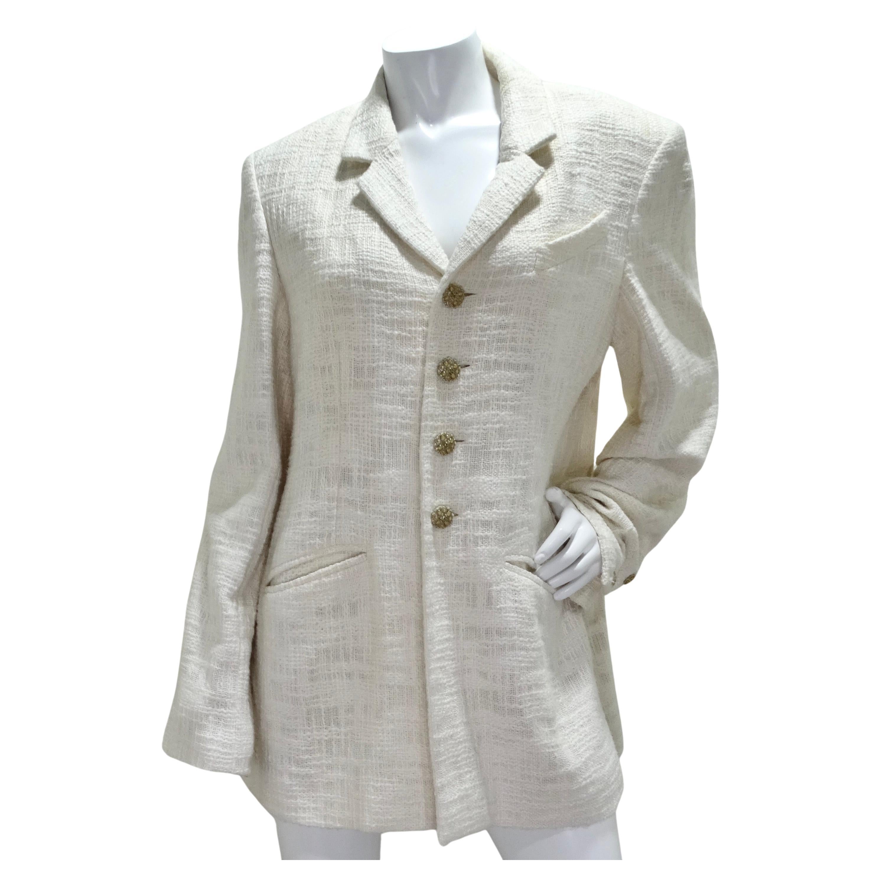 Chanel 2012 Gripoix Tweed Blazer For Sale