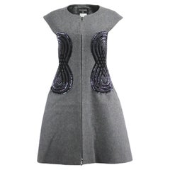 Chanel 2012 Sequined Wool Dress Fr 36 Uk 8