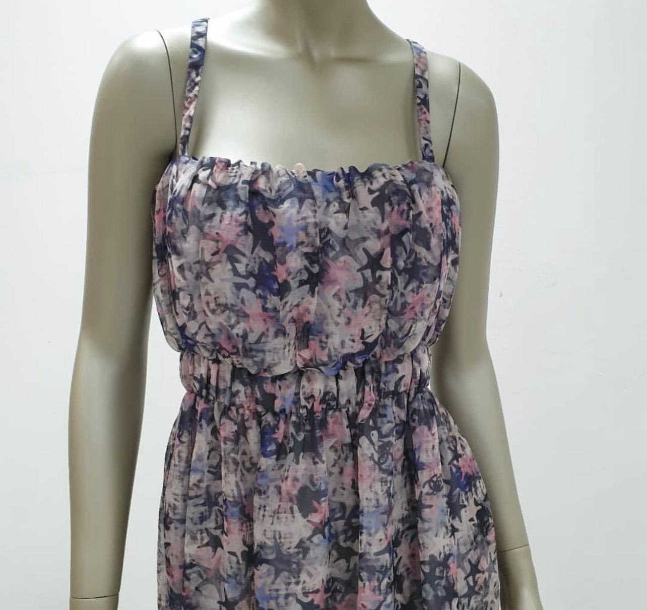 Gray Chanel 2012 Silk Floral Summer Dress