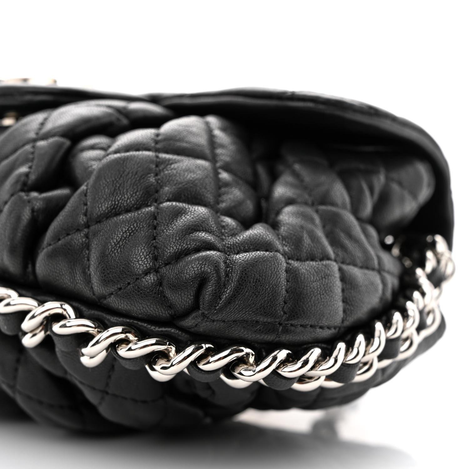 Chanel 2012 Small Mini Quilted Black Limited Edition Crossbody Classic Flap Bag  For Sale 4