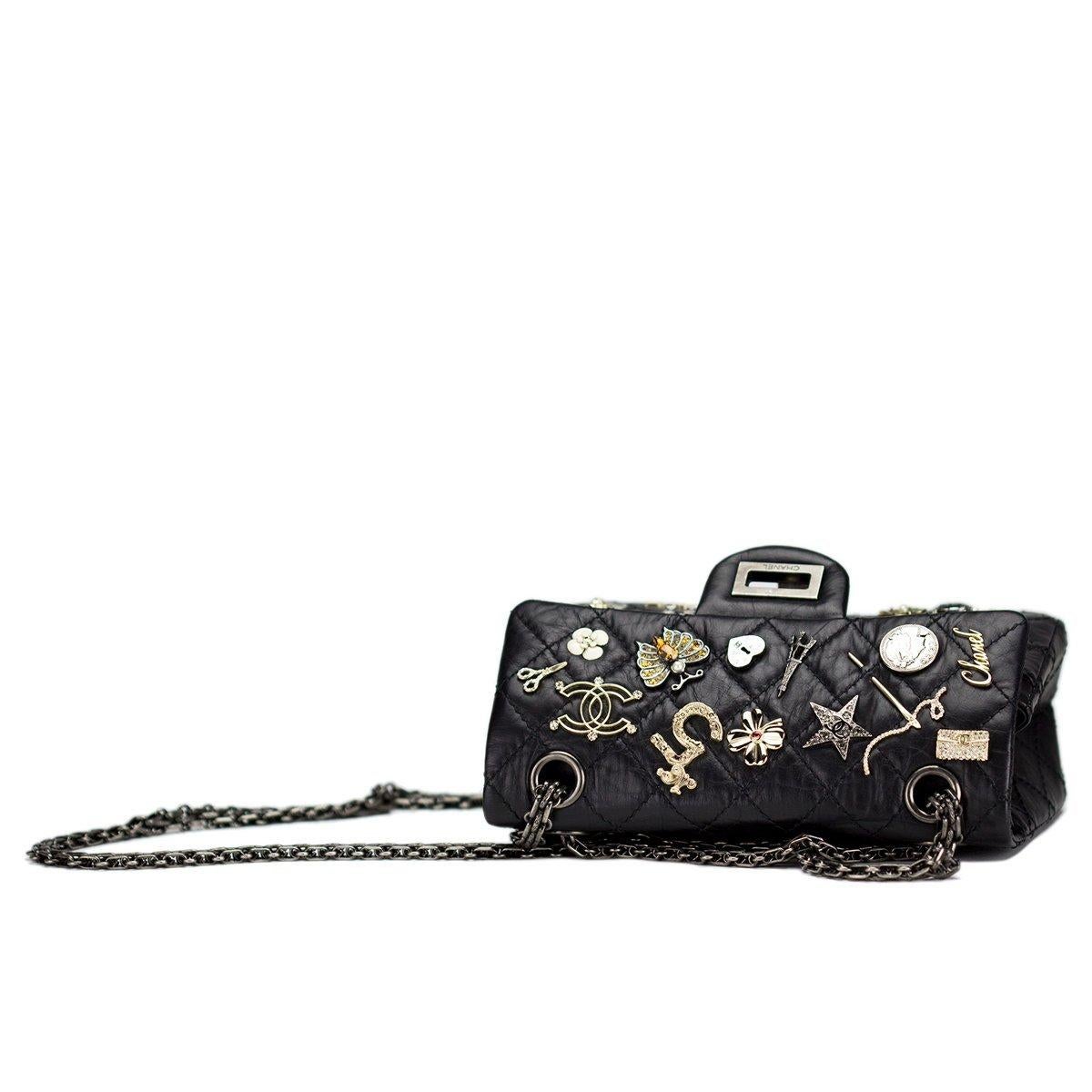Chanel 2012 Small Reissue Charm Paris Icons Mini Flap Bag Limited Edition Bag 1