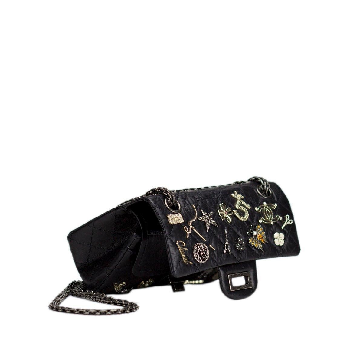 Chanel 2012 Small Reissue Charm Paris Icons Mini Flap Bag Limited Edition Bag 3