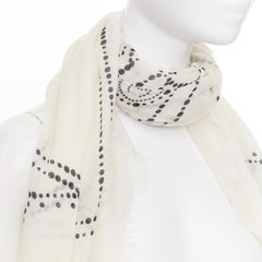 CHANEL 2013 100% cashmere Christmas Edition No.5 Parfum shawl scarf