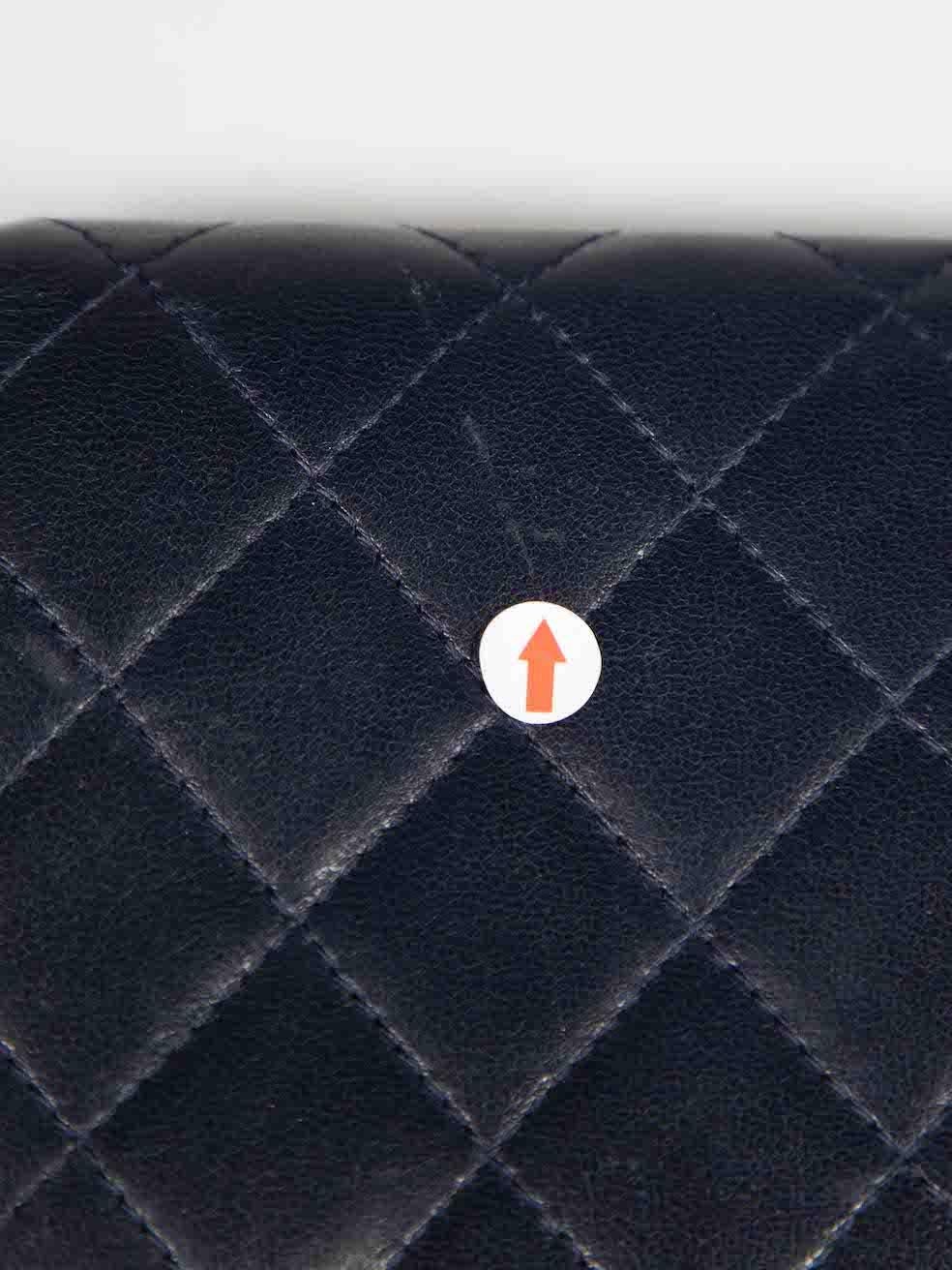 Chanel 2013-2014 Navy Lambskin Quilted Zip-Around Wallet 3