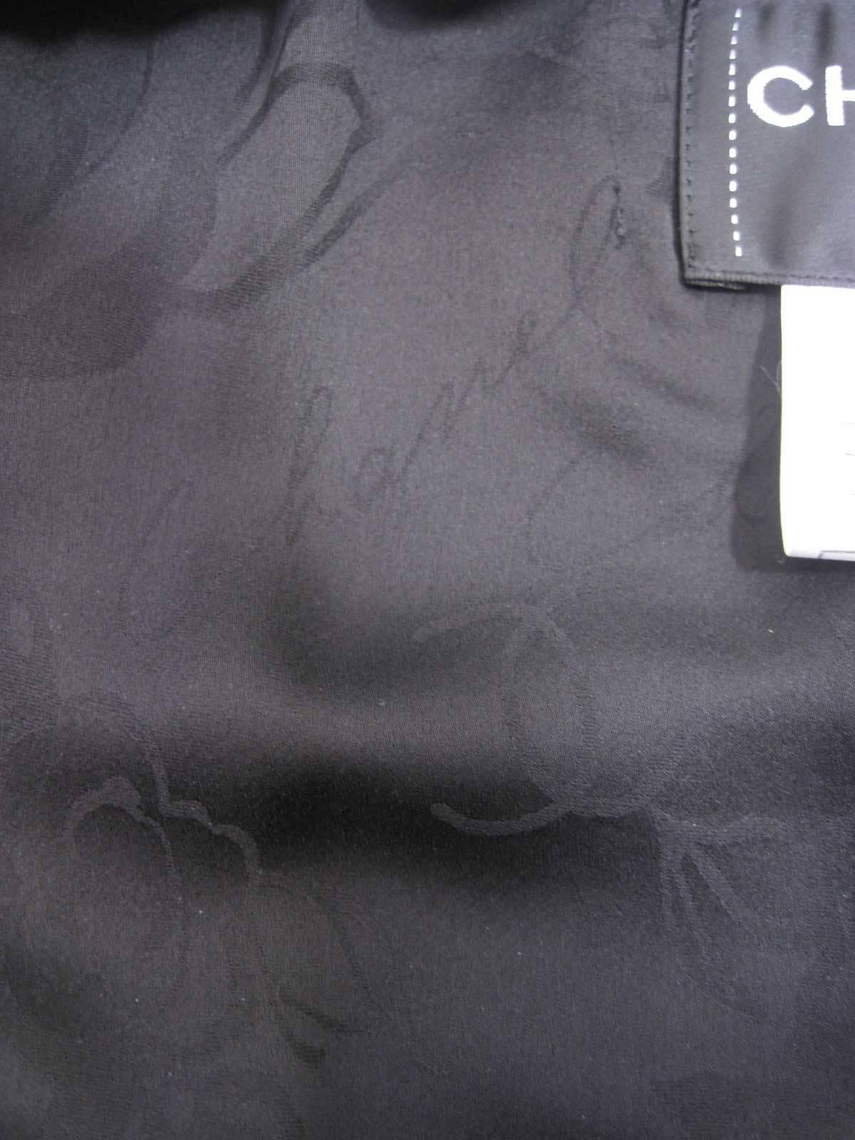 Chanel 2013 Chaqueta de lana negra de tweed con ribetes trenzados 6