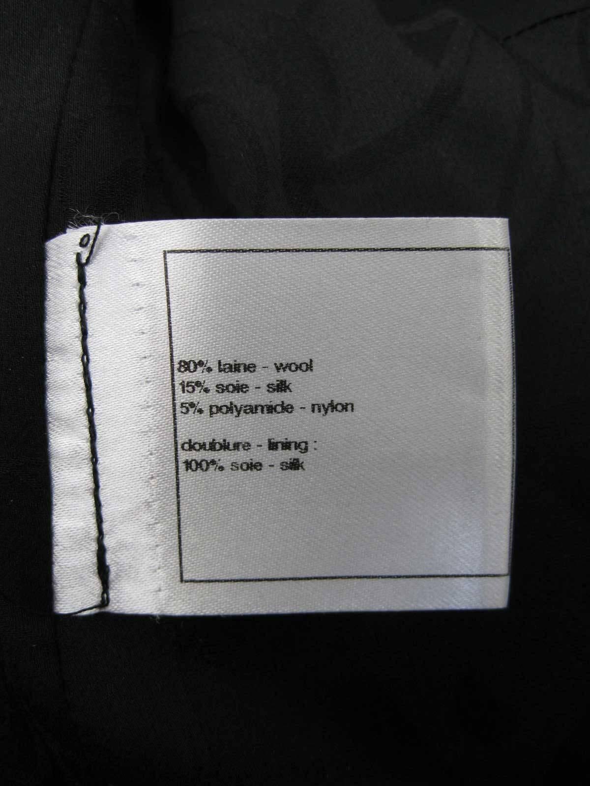 Chanel 2013 Chaqueta de lana negra de tweed con ribetes trenzados 9