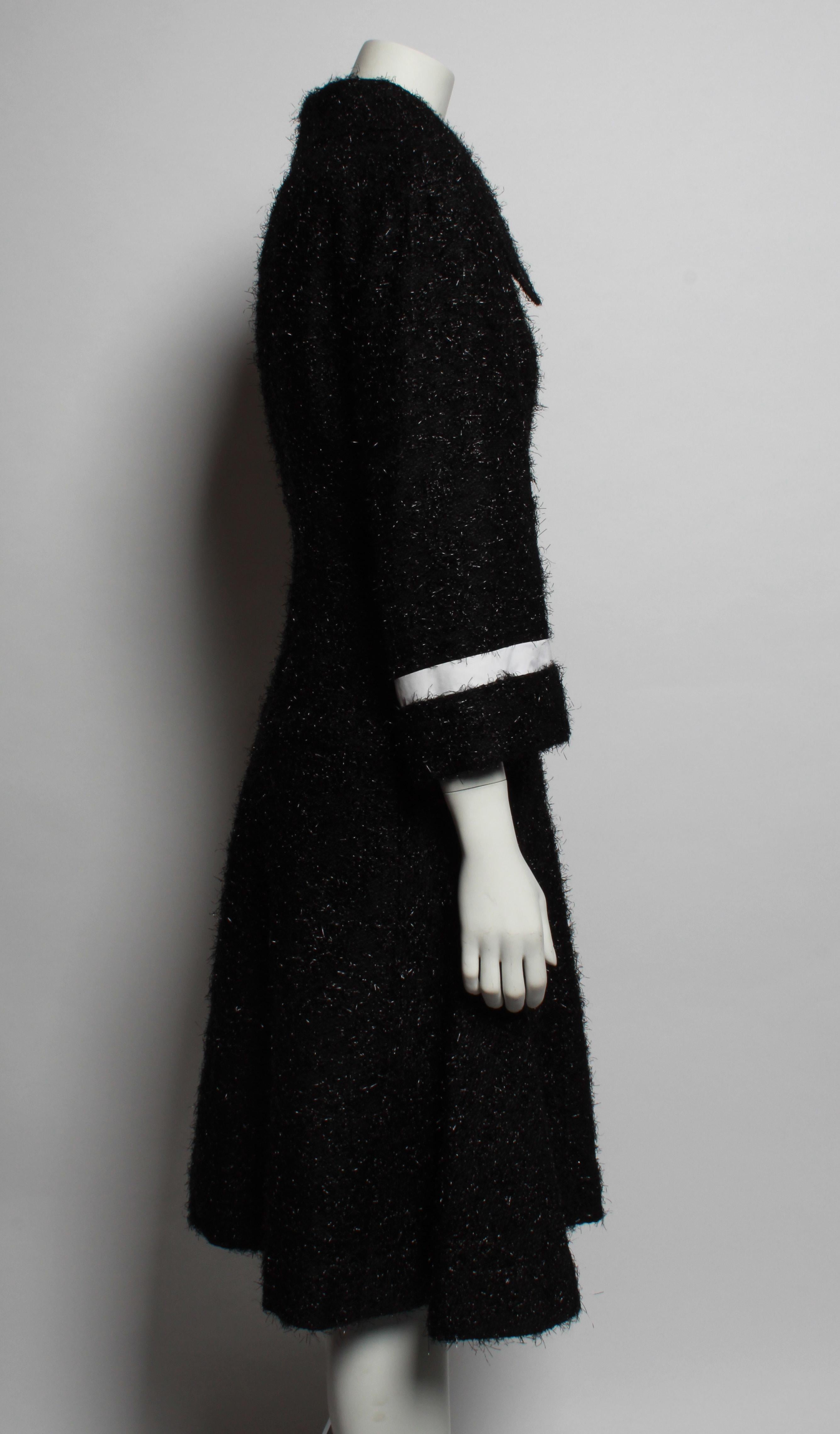 Black Chanel 2013 Collection Two Piece Coat and Skirt Ensemble For Sale