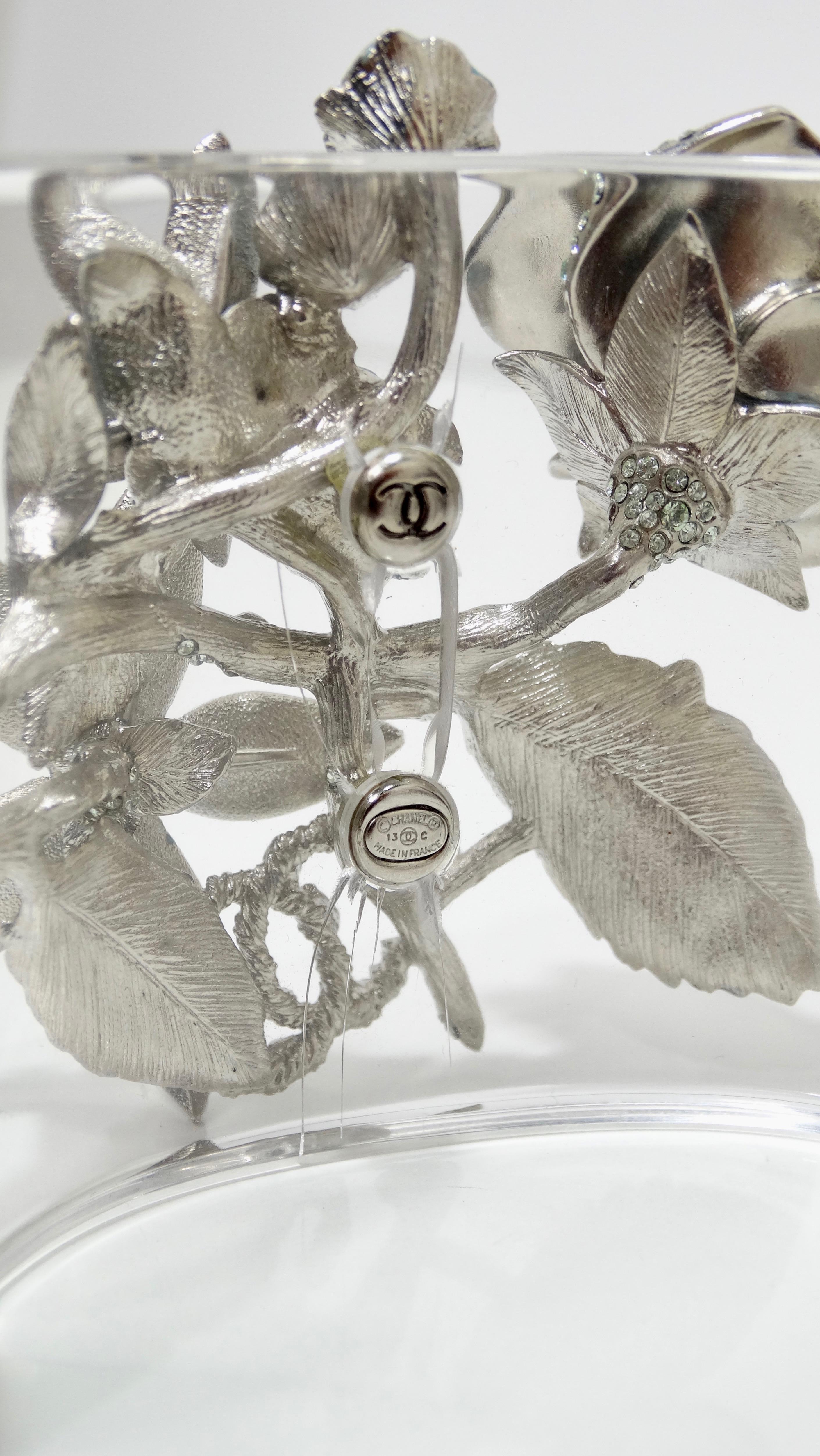 Chanel 2013 Cruise Floral Lucite Cuff 4