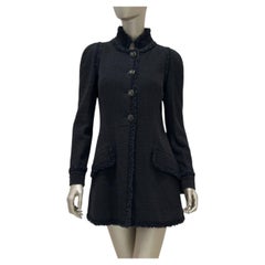 Chanel 2013 Cruise Versailles Black Tweed Jacket Size 40 CC Buttons