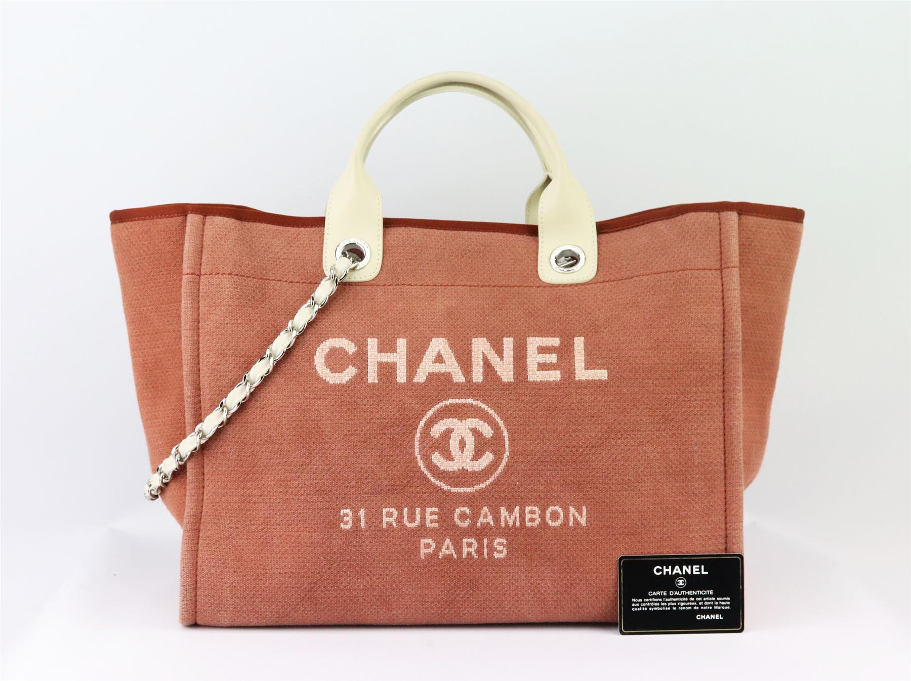Women's Chanel 2013 Medium Deauville Leather and Canvas Tote Bag  