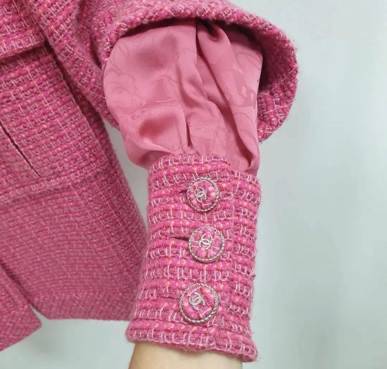 Chanel 2013 Pink Tweed Jacket  1