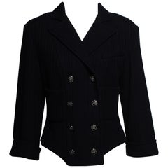CHANEL 2013 Spring Summer Navy Cropped Jacket