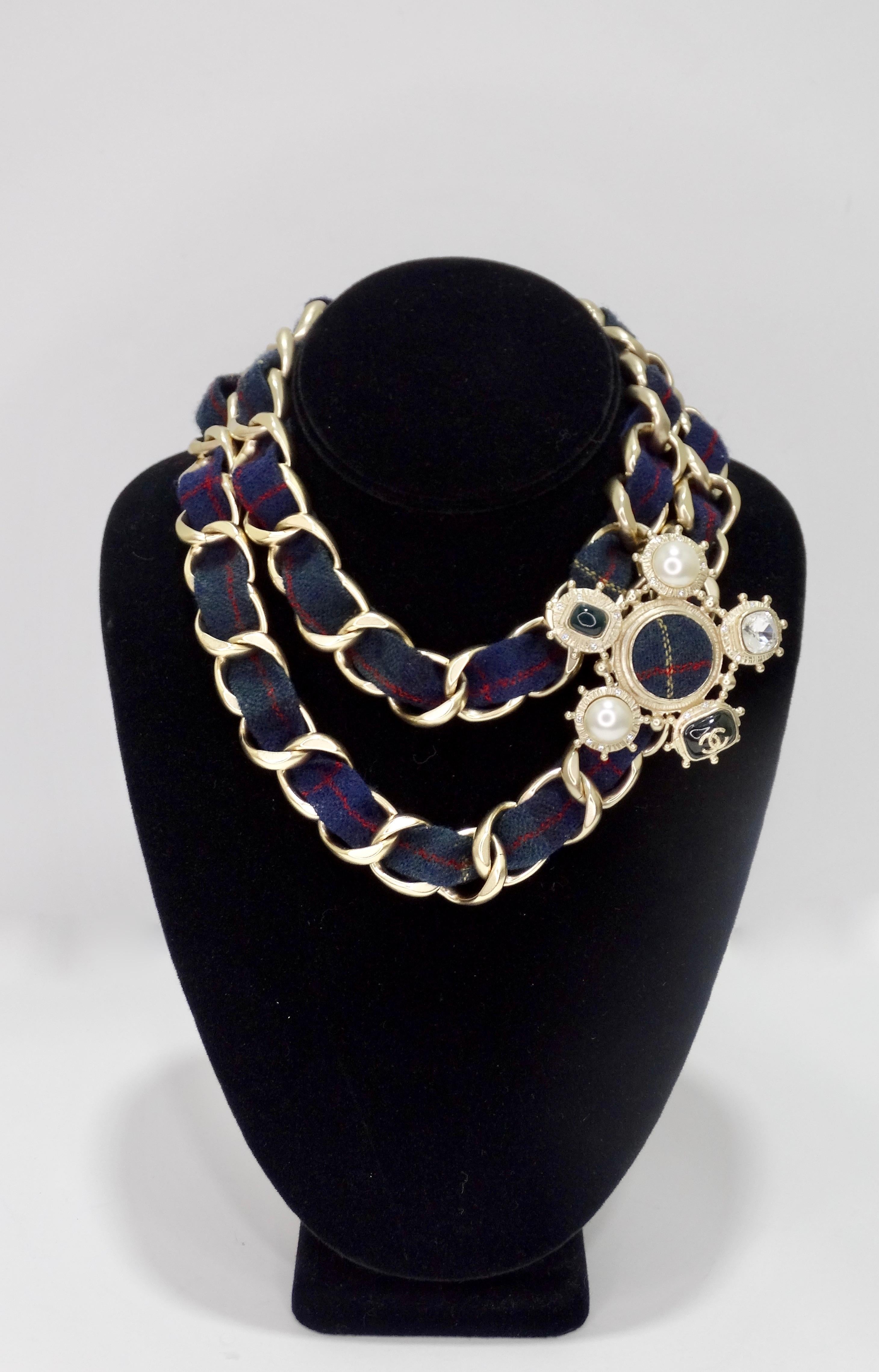 Women's or Men's Chanel 2013 Tartan Choker