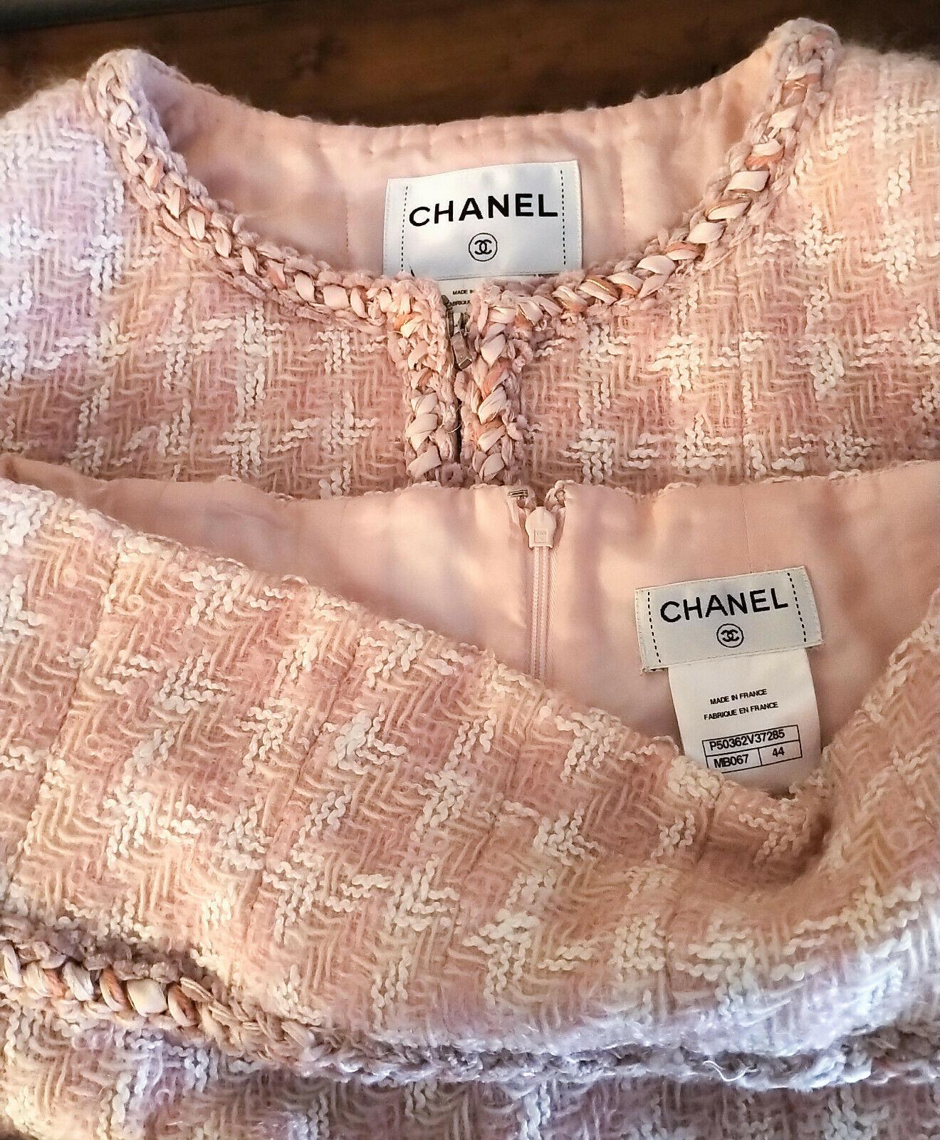 Chanel 2014 14K Pink Supermarket Fantasy Tweed Jacket & Skirt Suit FR 44/ US 10 4