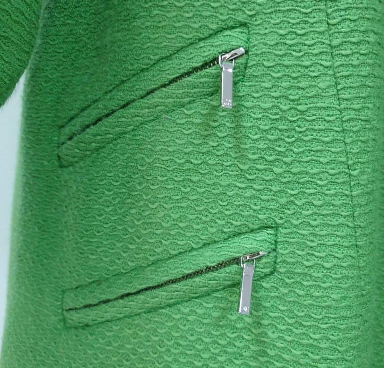 Chanel Oversize Coat in Apple Green Wool