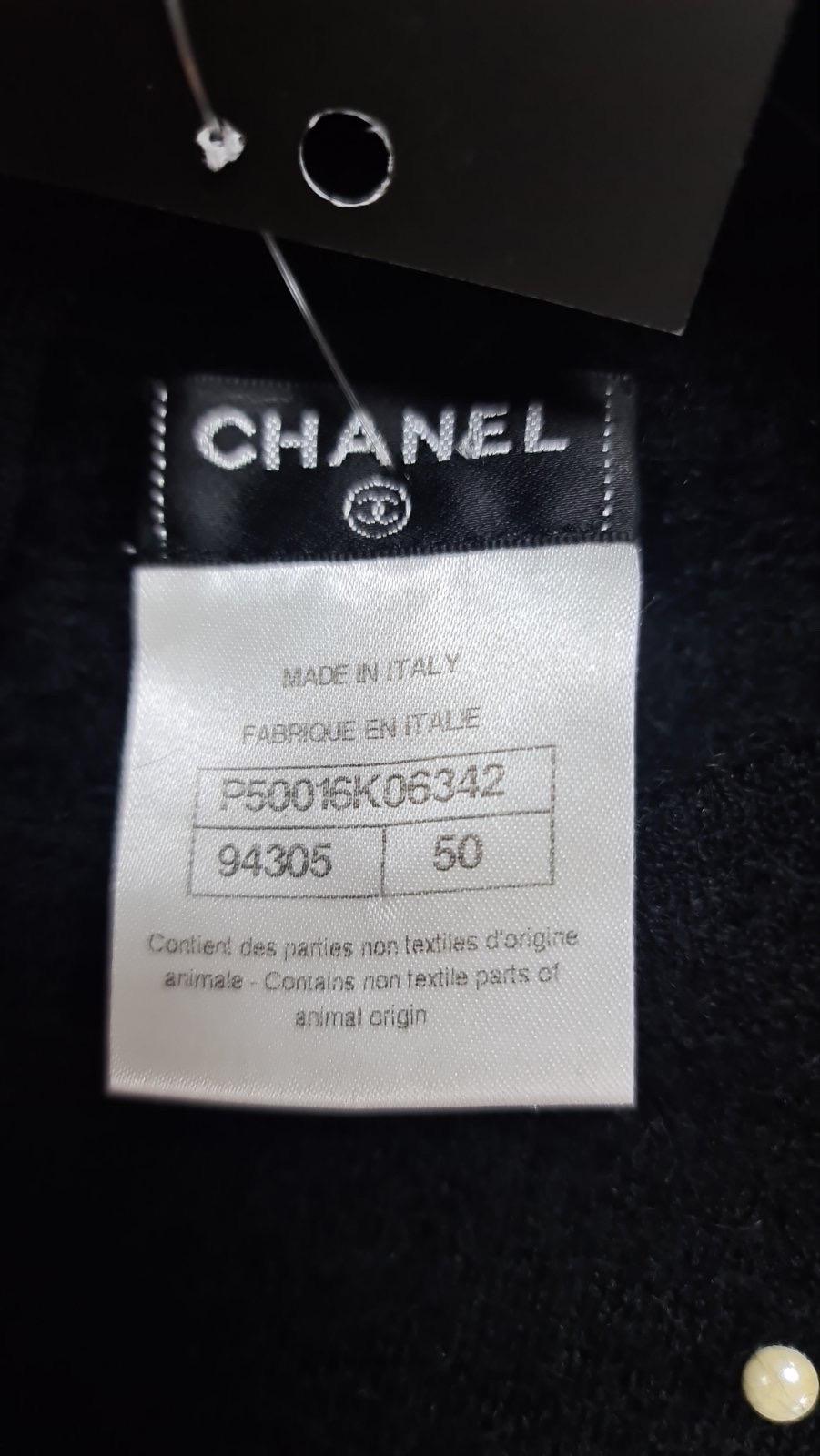 Chanel 2014 Black Mohair Pearl Mini Dress 2