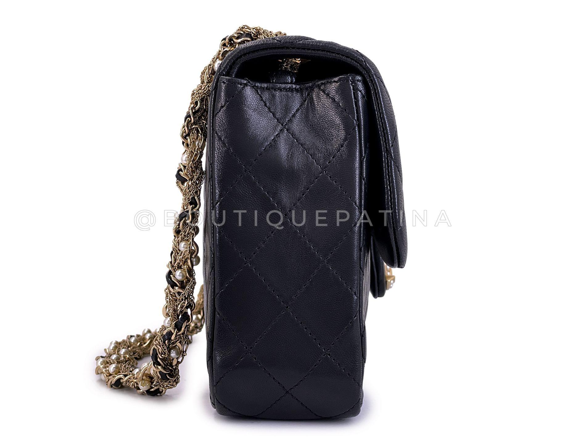 Chanel 2014 Borsa Westminster nera con patta intrecciata GHW 68911 In condizioni ottime in vendita a Costa Mesa, CA