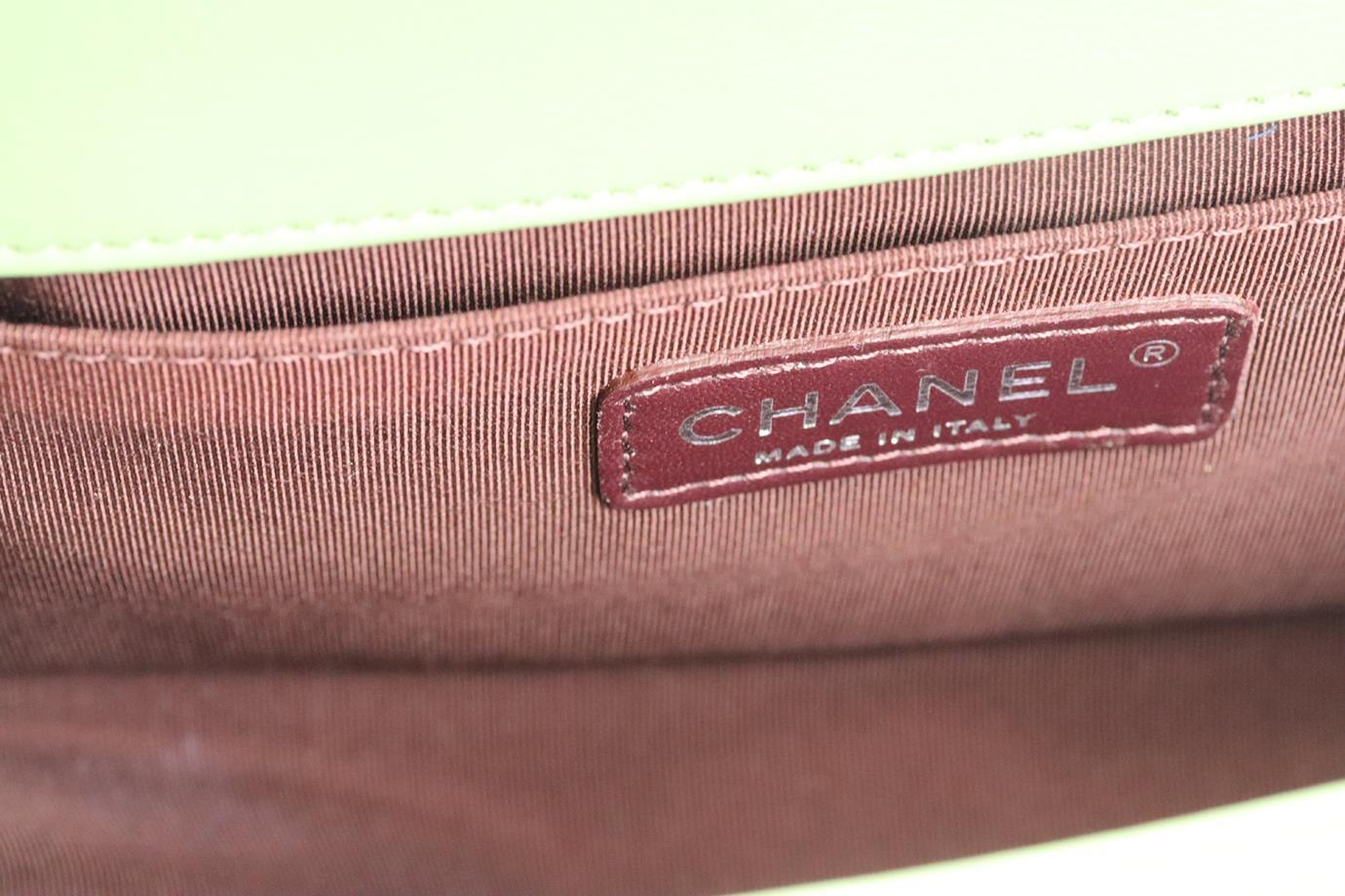 Chanel 2014 Boy Medium Chevron Leather Shoulder Bag 4