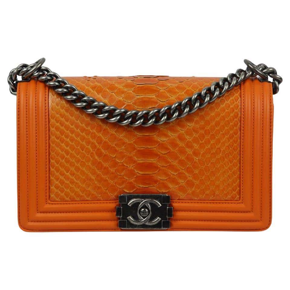 Boy Python Chanel Boy Python - 7 For Sale on 1stDibs | chanel python boy bag price ...