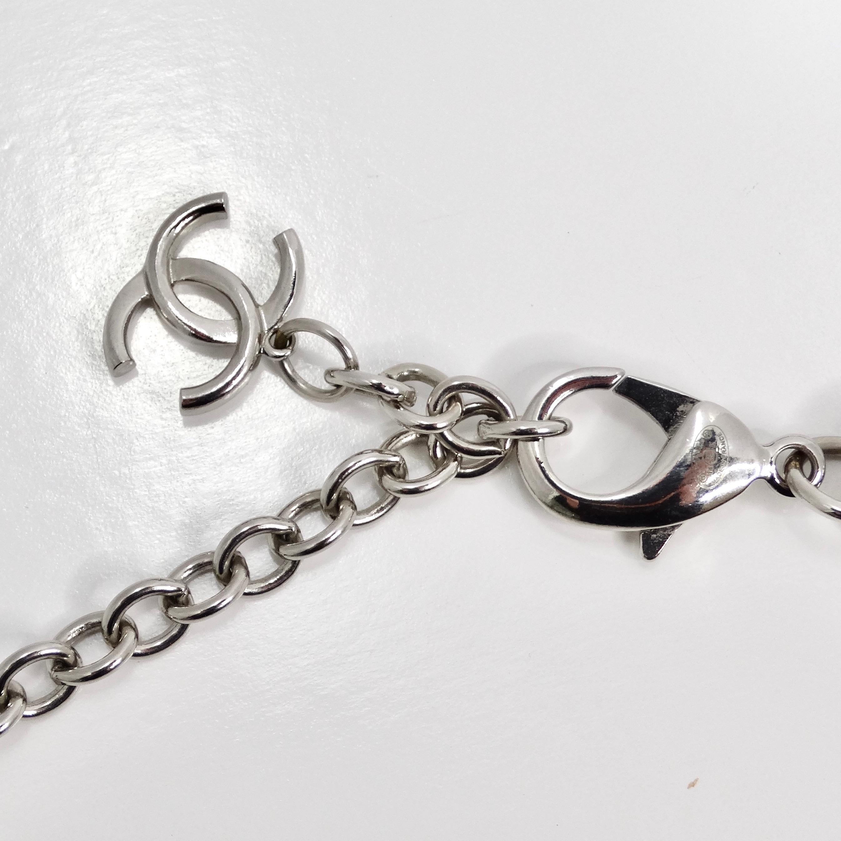 Chanel 2014 CC Plexiglass Padlock Necklace For Sale 2