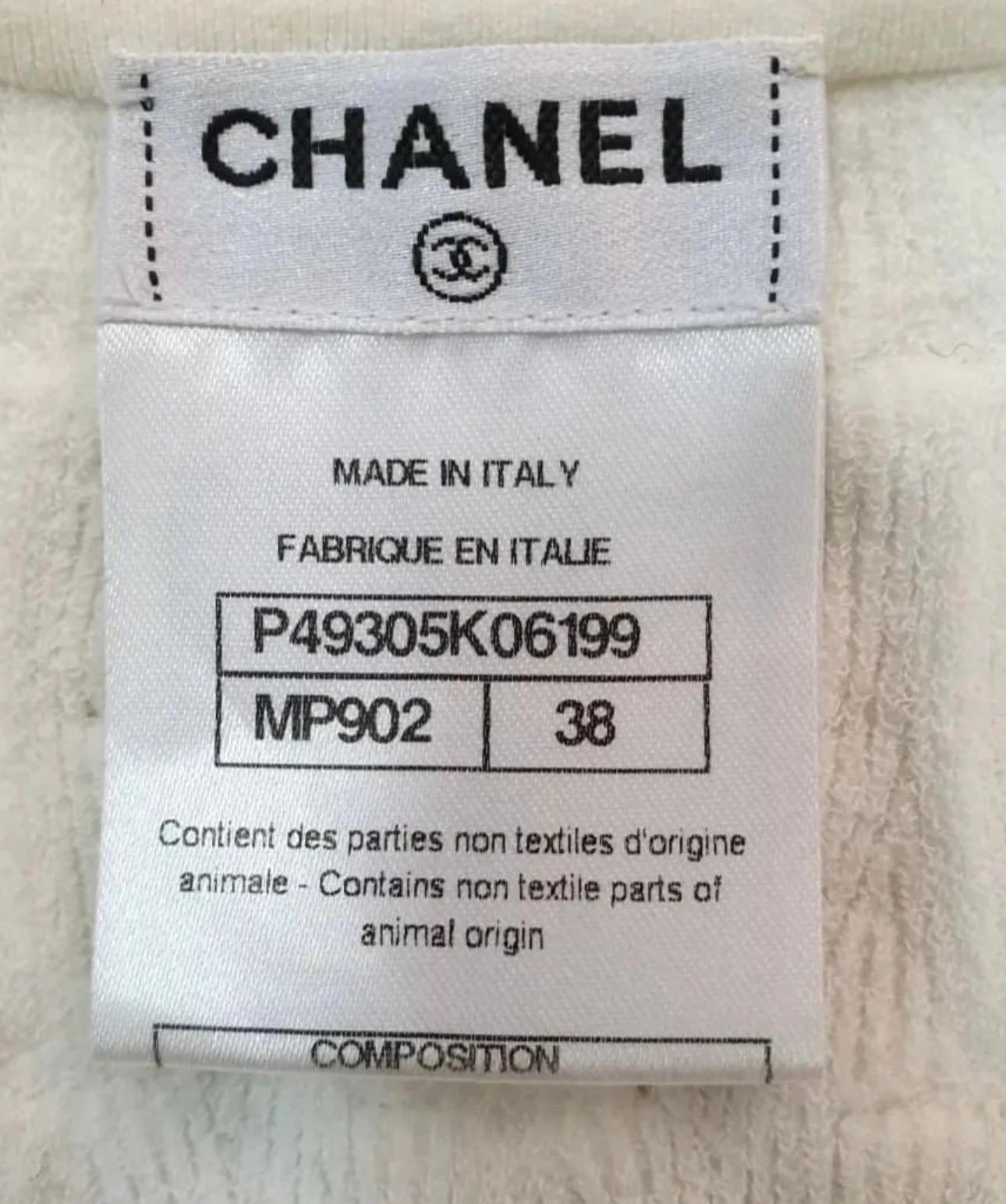 Chanel 2014 Cream Bows Sleeveless Summer Dress  In Excellent Condition In Krakow, PL