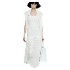 Chanel 2014 Cream Bows Sleeveless Summer Dress