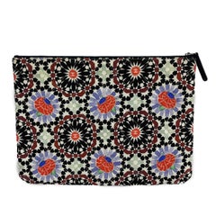 CHANEL 2014 Dubai Quilted Multicolor Flower Limited Edition Clutch