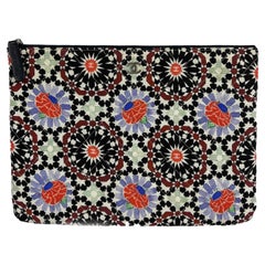 CHANEL 2014 Dubai Quilted Multicolor Flower Limited Edition Clutch